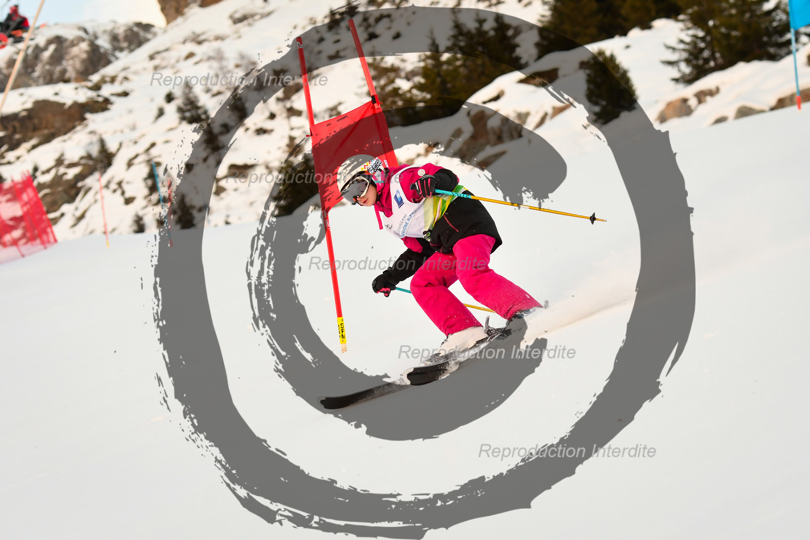 fleche Vaujany ESF Montfrais