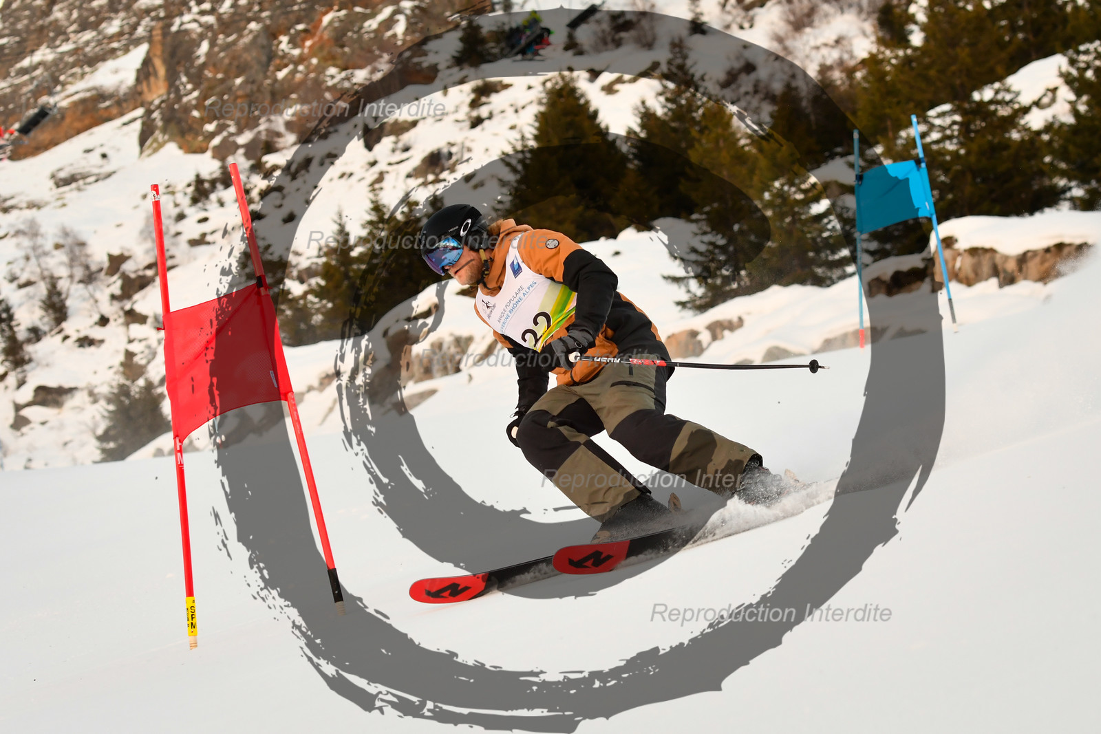 fleche Vaujany ESF Montfrais