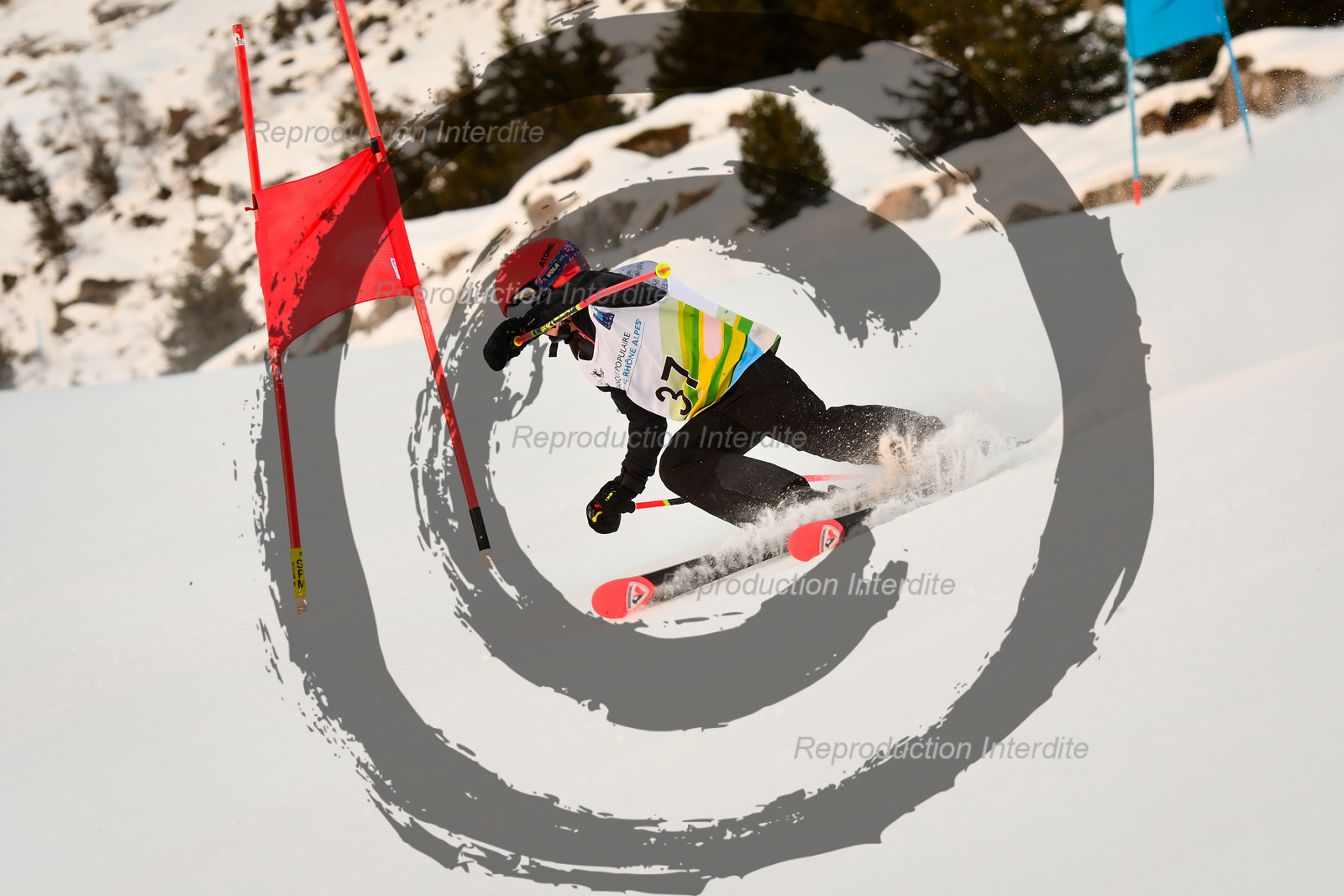 fleche Vaujany ESF Montfrais