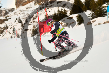 fleche Vaujany ESF Montfrais